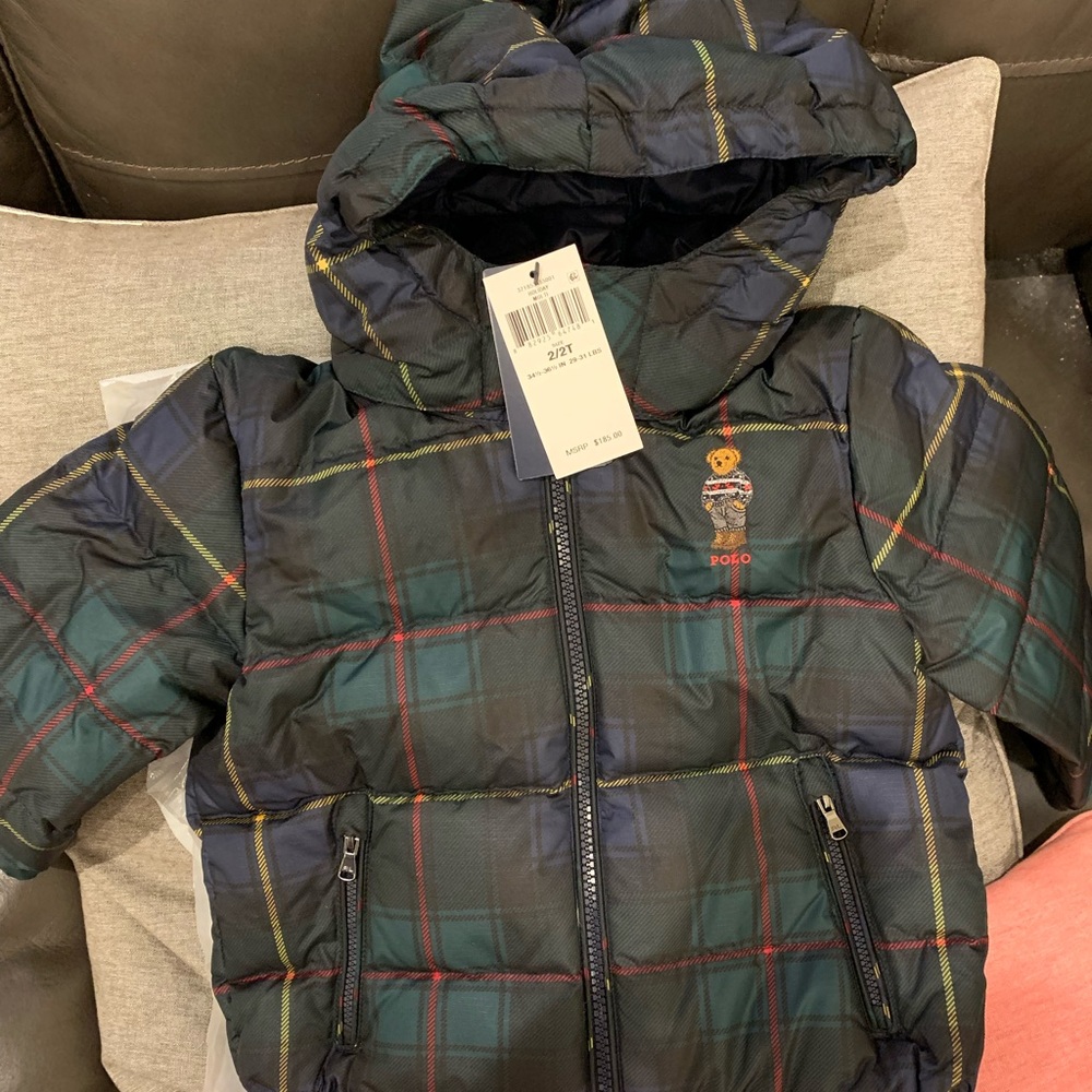 NWT Ralph Lauren Toddler Down Coat Jacket Size 2T